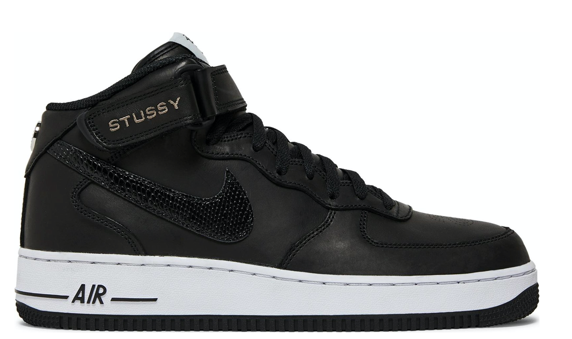 Nike Air Force 1 '07 Mid SP - Stussy Black Black - DJ840 001