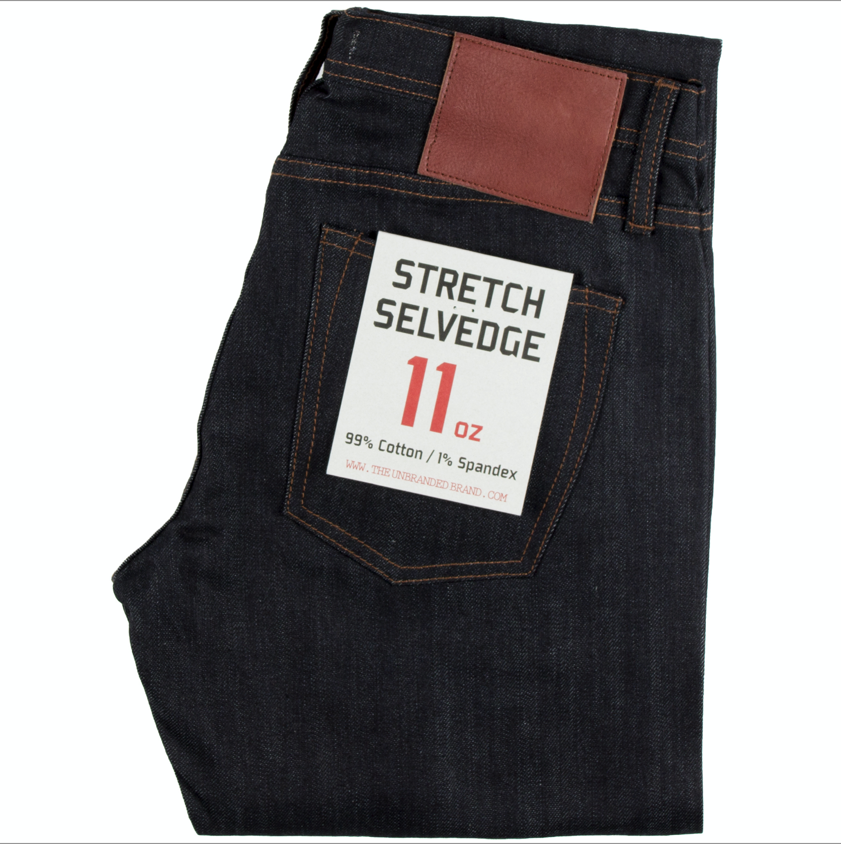 THE UNBRANDED BRAND UB243 TAPERED FIT HEAVYWEIGHT NEPPY SELVEDGE